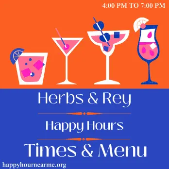 Happy Hour Times & Menu