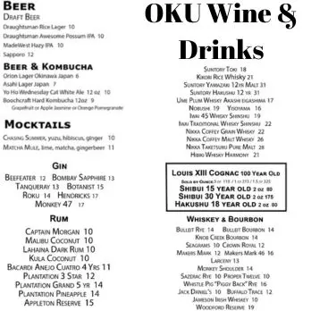 OKU Wine Drinks