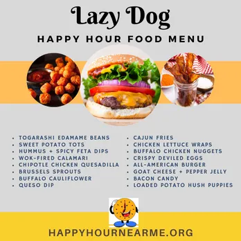 Lazy Dog Happy Hour Food Menu In 2024