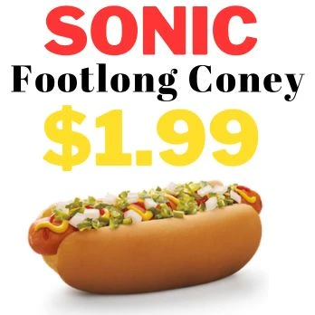 Sonic 1.99 Footlong Coney