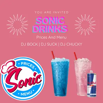 Sonic Drink Prices And Menu